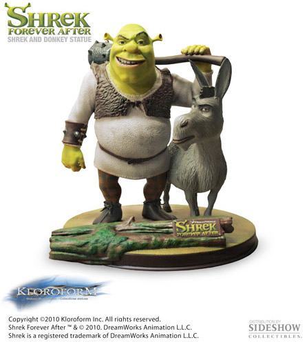 Shrek on Shrek E Seu Amigo Burro Em Comemora    O Ao Lan  Amento De Shrek Para