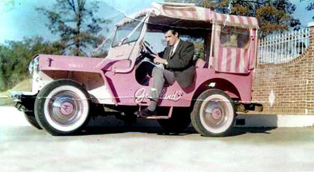 Carro-Elvis-Presley-Pink-Jeep-Surrey-1-43-Die-Cast-Metal-Vehicle-04