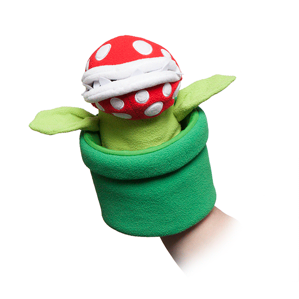 Fantoche Super Mario Piranha Plant Hand Puppet-01