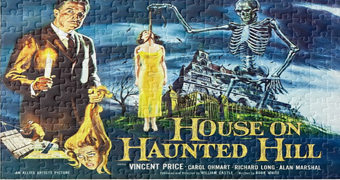 Quebra-Cabeça A Casa dos Maus Espíritos com Vincent Price (House on Haunted Hill 1959)