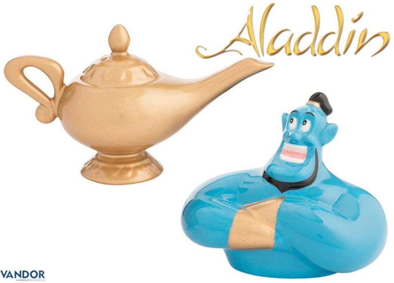 Lâmpada Mágica Aladdin Porcelana Gênio Cofre Cofrinho Disney