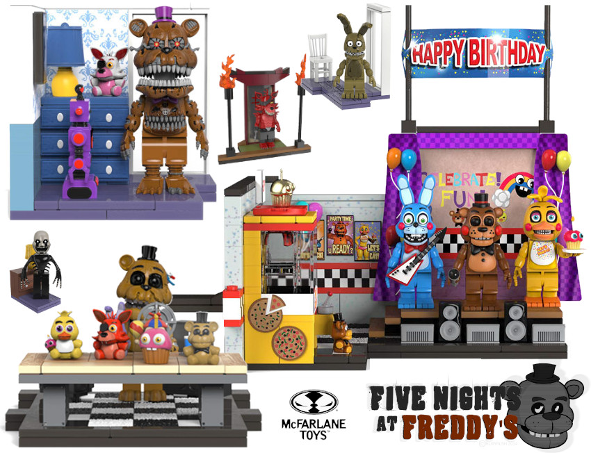 Simulador de pizza Five Nights at Freddy's (conjunto de 6 peças
