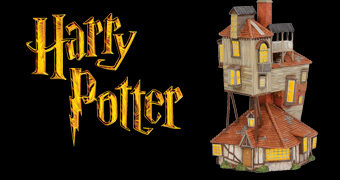 The Burrows (A Toca) Harry Potter Village – Miniatura Enesco da Casa dos Weasleys