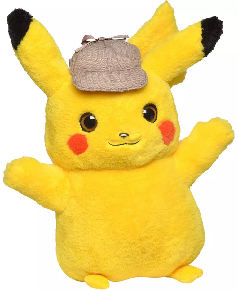 Boneco de Pelúcia Pokémon Detective Pikachu em Tamanho Real 40 cm