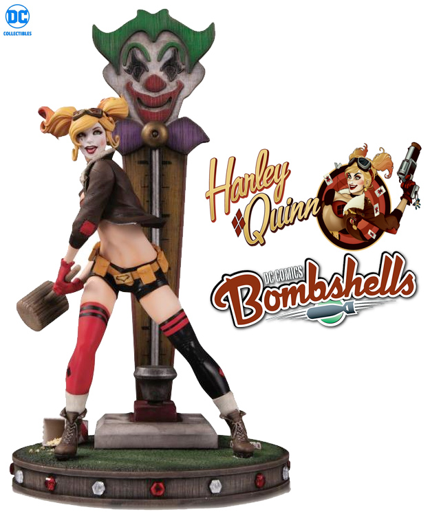 PRÉ VENDA: Estátua Arlequina (Harley Quinn: Hell on Wheels) DC