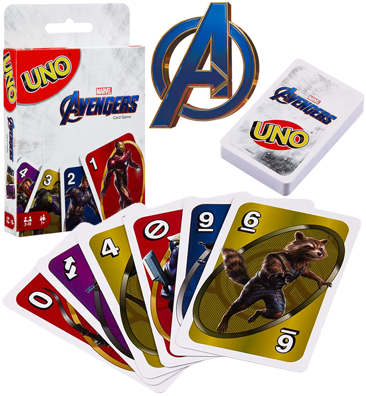 UNO: Jogo de Cartas clássico com Desenhos Incríveis - Naruto, Avengers