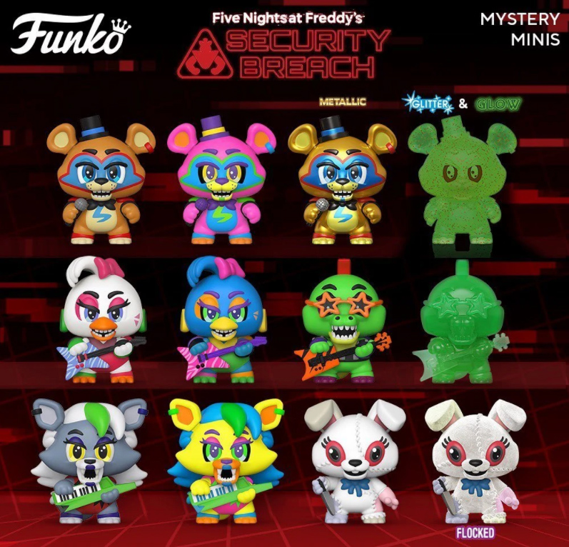 Five Nights at Freddy's: Security Breach Mystery Minis – Mini-Figuras Funko  Blind-Box « Blog de Brinquedo