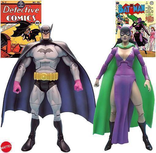 Action Figures Batman First Appearance com Uniformes Clássicos: Batman e  Mulher Gato « Blog de Brinquedo