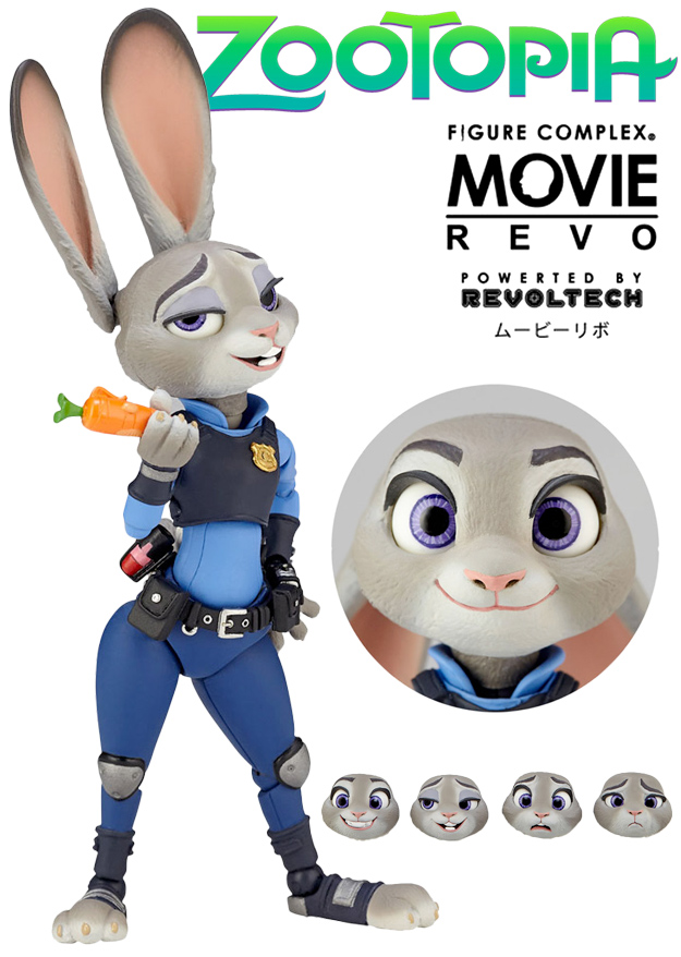 Kaiyodo Revoltech Revo Series Judy Hopps Figure - Zootopia - 008 - Very Good Used