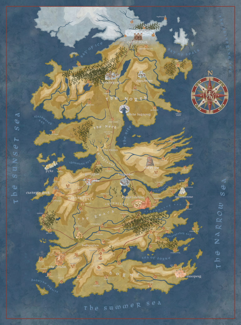 Quebra-Cabeça Mapa de Westeros de Cersei Lannister (Game of Thrones