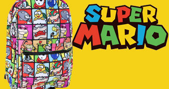 Super Mario Bros. Mochila com os Principais Vilões