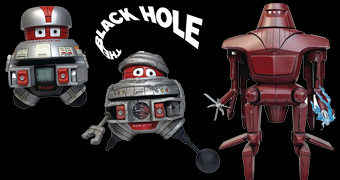 Action Figures Select Line do Filme The Black Hole 1979: V.I.N.CENT e B.O.B.