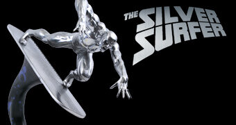 Estátua Surfista Prateado (Silver Surfer) Marvel Premier Collection da Diamond Select