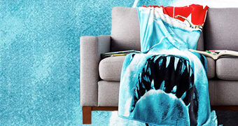 Cobertor de Lance Pôster do Filme Tubarão (Jaws)