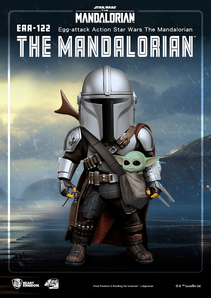 Action Figure The Mandalorian Egg Attack Action com Baby Yoda