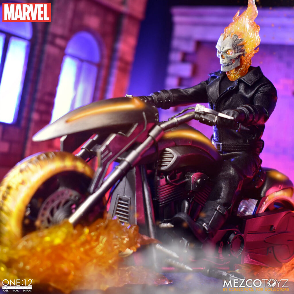 Action Figure Motoqueiro Fantasma One:12 Collective com a Moto Hell ...
