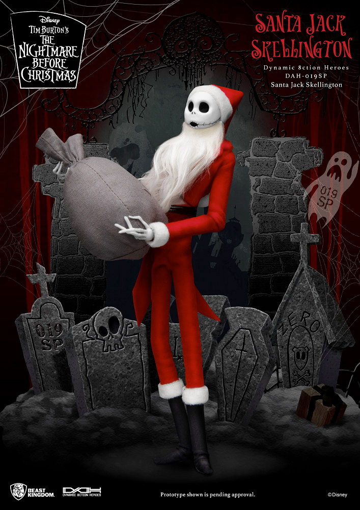Action Figure Santa Jack The Nightmare Before Christmas Dynamic Action Heroes