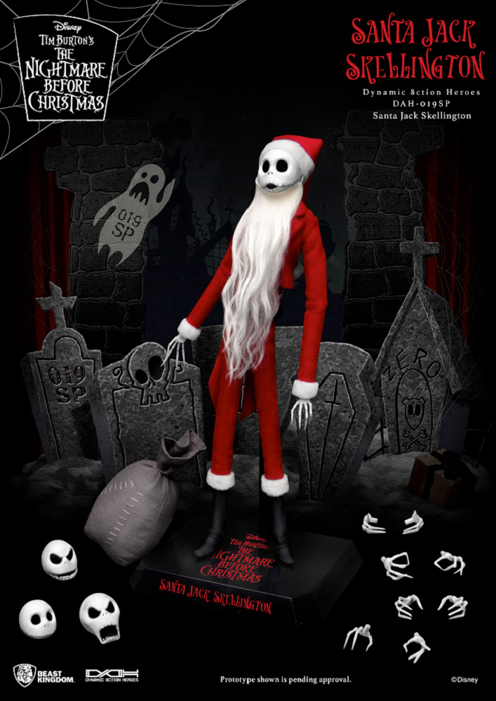 Action Figure Santa Jack The Nightmare Before Christmas Dynamic Action Heroes