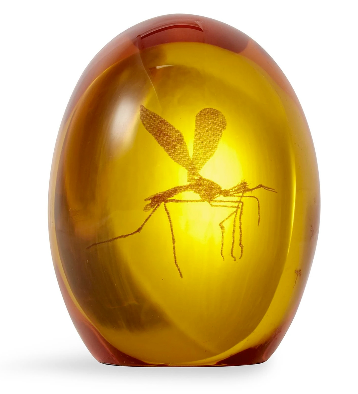 Peso de Papel Jurassic Park Mosquito In Amber Resin Paper Weight