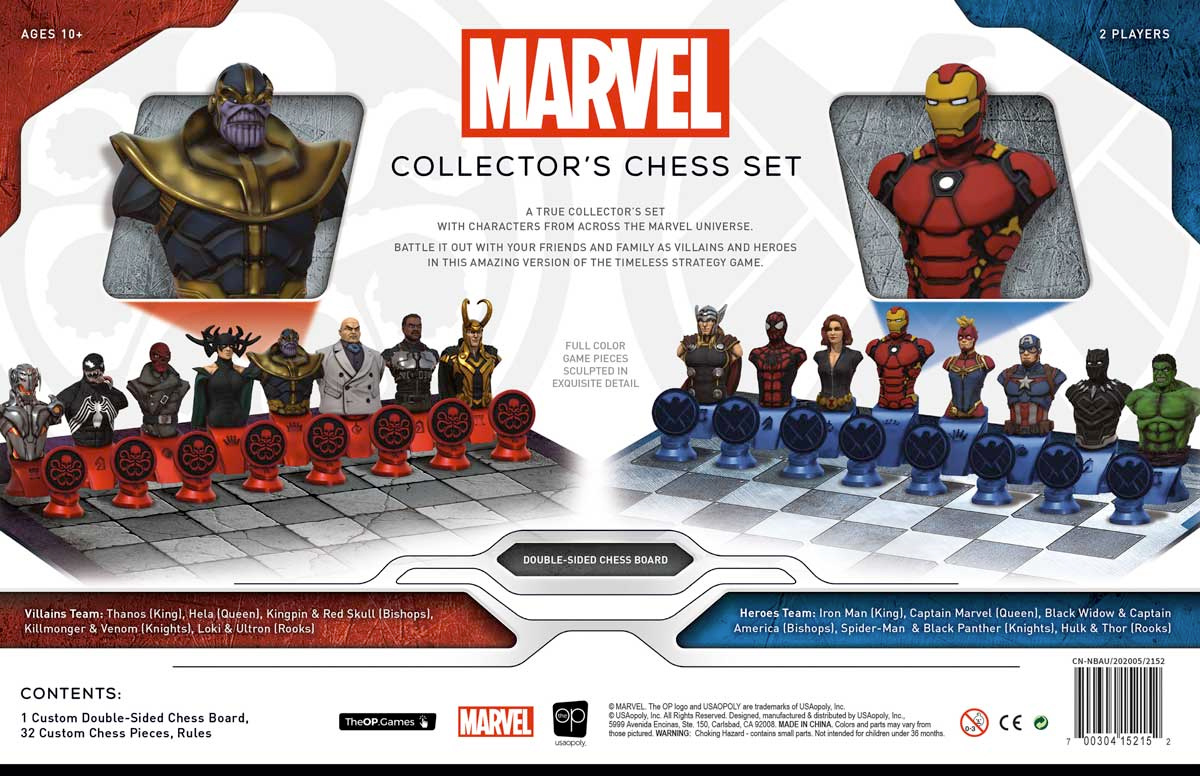 Xadrez Marvel Collectors Chess Set SHIELD vs Hydra