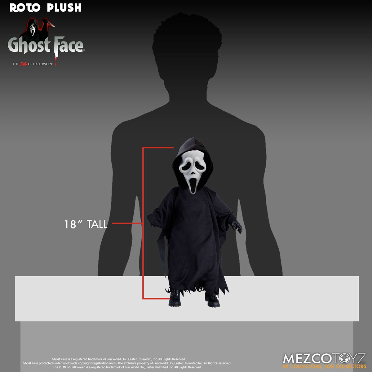 Boneco Ghost Face MDS Roto Plush Doll