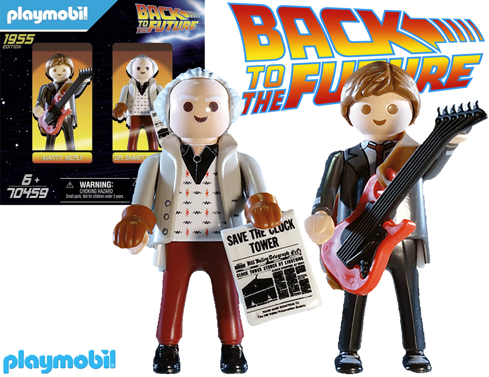 De Volta para o Futuro Back to the Future Marty Mcfly and Dr Emmett Brown Playmobil