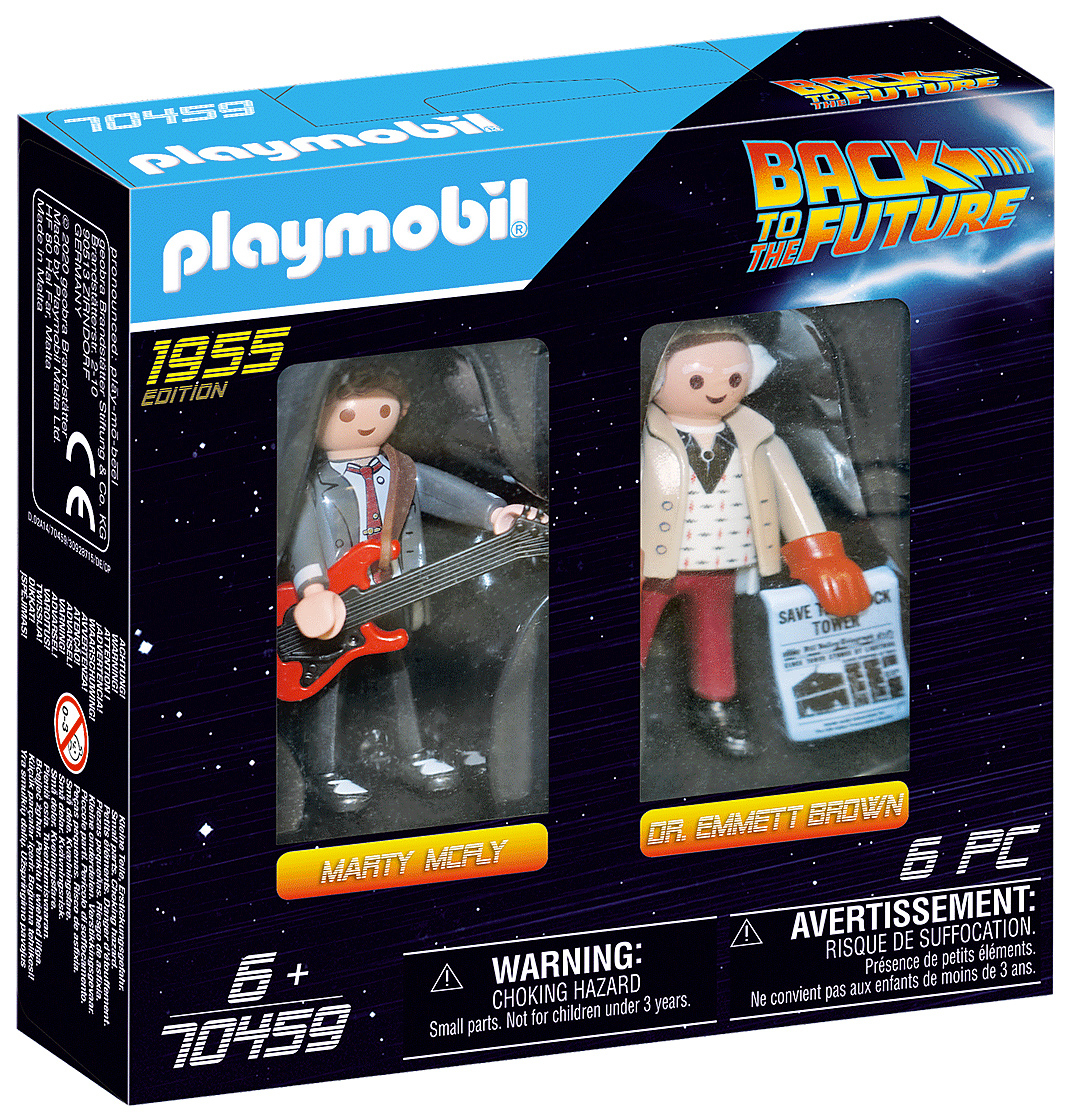 De Volta para o Futuro Back to the Future Marty Mcfly and Dr Emmett Brown Playmobil