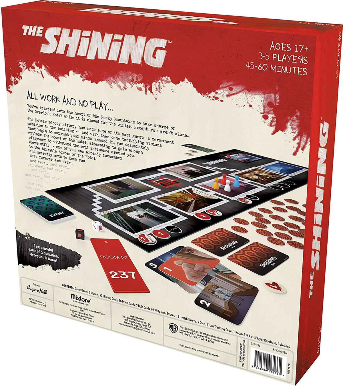 Jogo de Tabuleiro Cooperativo O Iluminado The Shining Board Game
