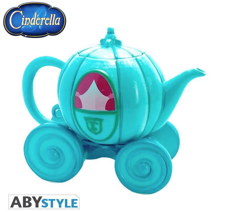 Bule de Cha Carruagem da Cinderella Disney