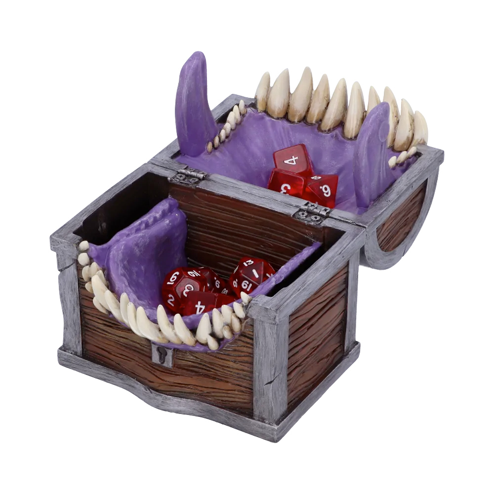 Caixa de Dados Dungeons and Dragons Mimic Dice Box Holder