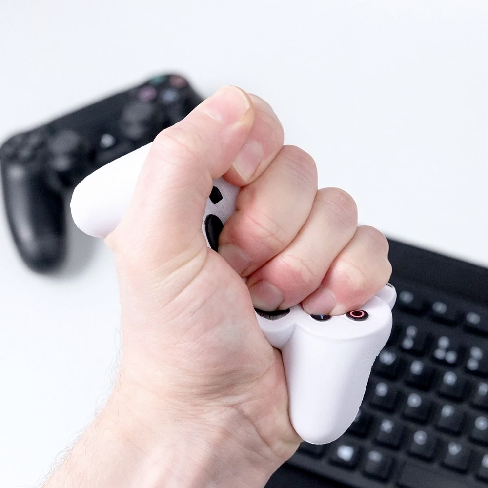 Brinquedo Anti-Stress Gamepad Branco do PlayStation