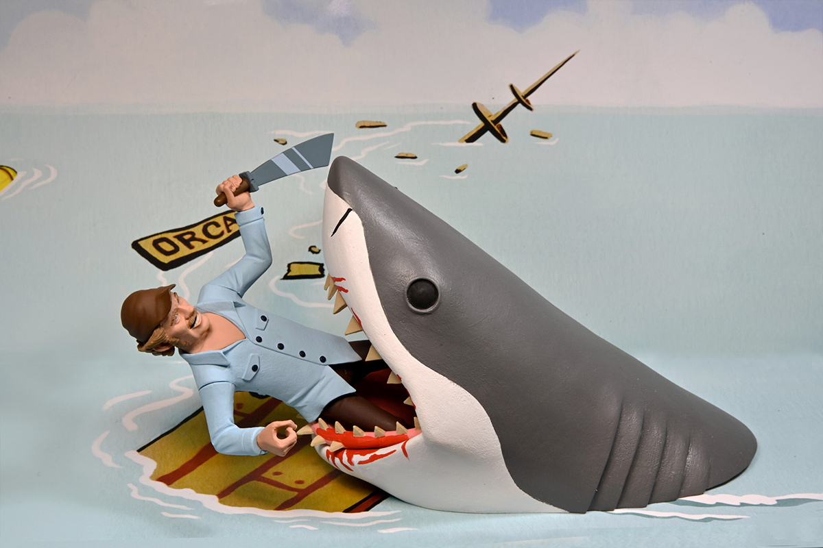 Jaws Toony Terrors: Quint and Shark Action Figures 2-Pack