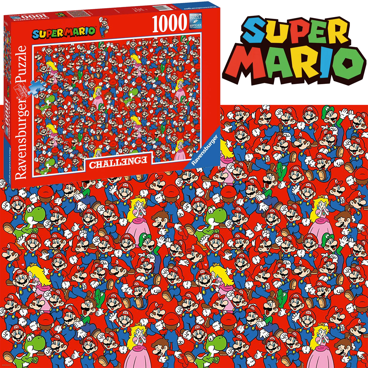 Quebra-Cabeça Impossível Super Mario Challenge Puzzle 1000 pcs Ravensburger