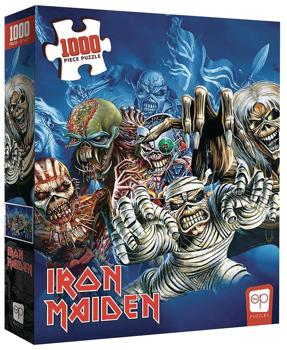 Quebra-Cabeça Iron Maiden The Faces of Eddie 1000-Piece Puzzle