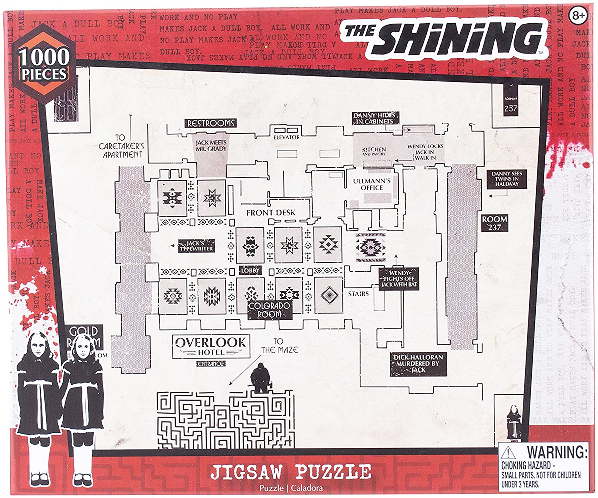 Quebra-Cabeca O Iluminado The Shining Floor Plan 1000-Piece Jigsaw Puzzle