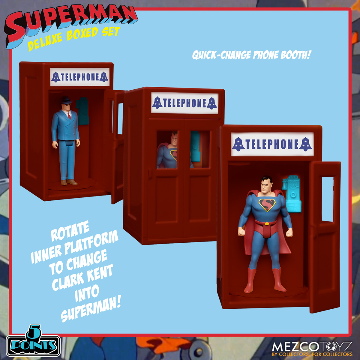 Superman - The Mechanical Monsters (1941) 5 Points Figures Deluxe Boxed Set