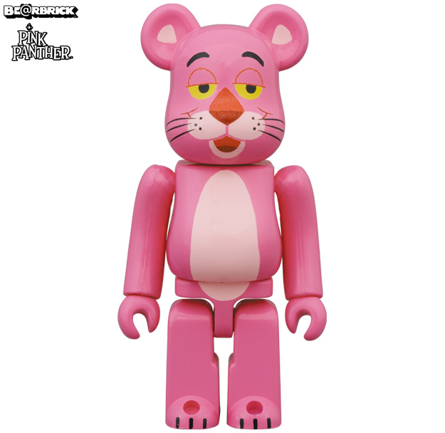 Bonecos Bearbricks Pantera Cor de Rosa Pink Panther
