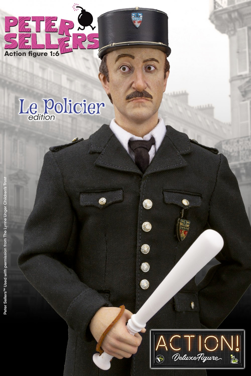 Action Figure Peter Sellers como Inspetor Clouseau em A Pantera Cor-de-Rosa