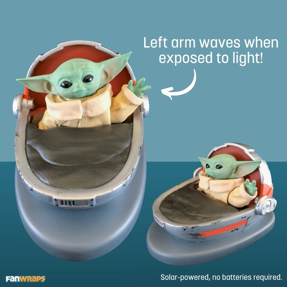 Baby Yoda The Child Solar Powered Dashboard Waver Star Wars-The Mandalorian