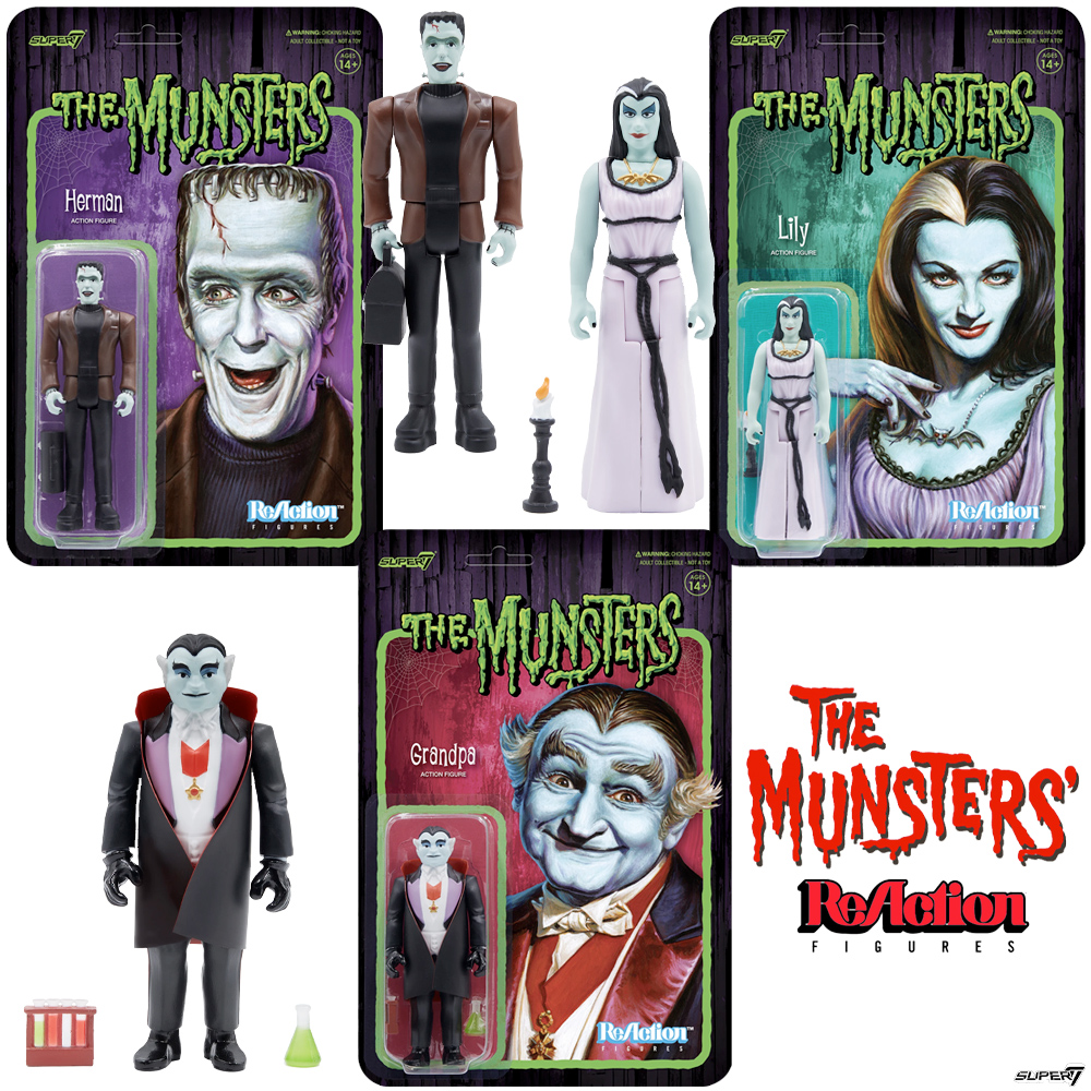 The Munsters ReAction Figures Wave 1 Super7