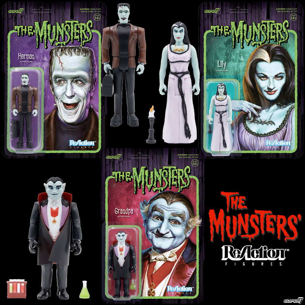 The Munsters ReAction Figures Wave 1 Super7