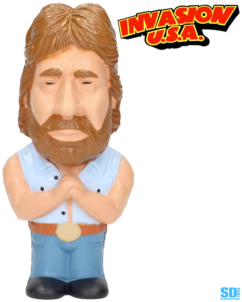 Brinquedo Anti-Stress Chuck Norris em Invasão USA