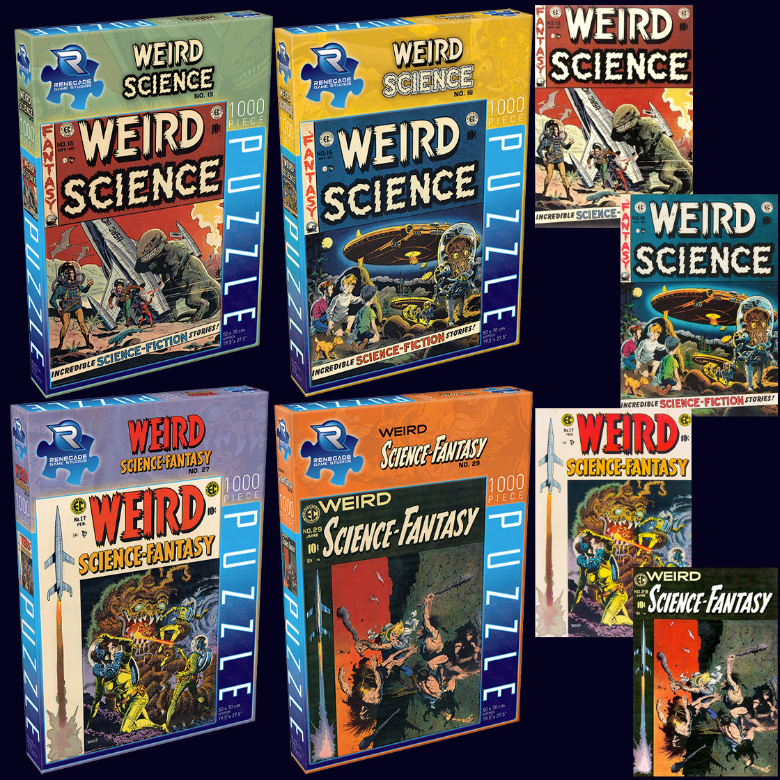 Quebra-Cabeças EC Comics Weird Science Comic Book Magazine Jigsaw Puzzles