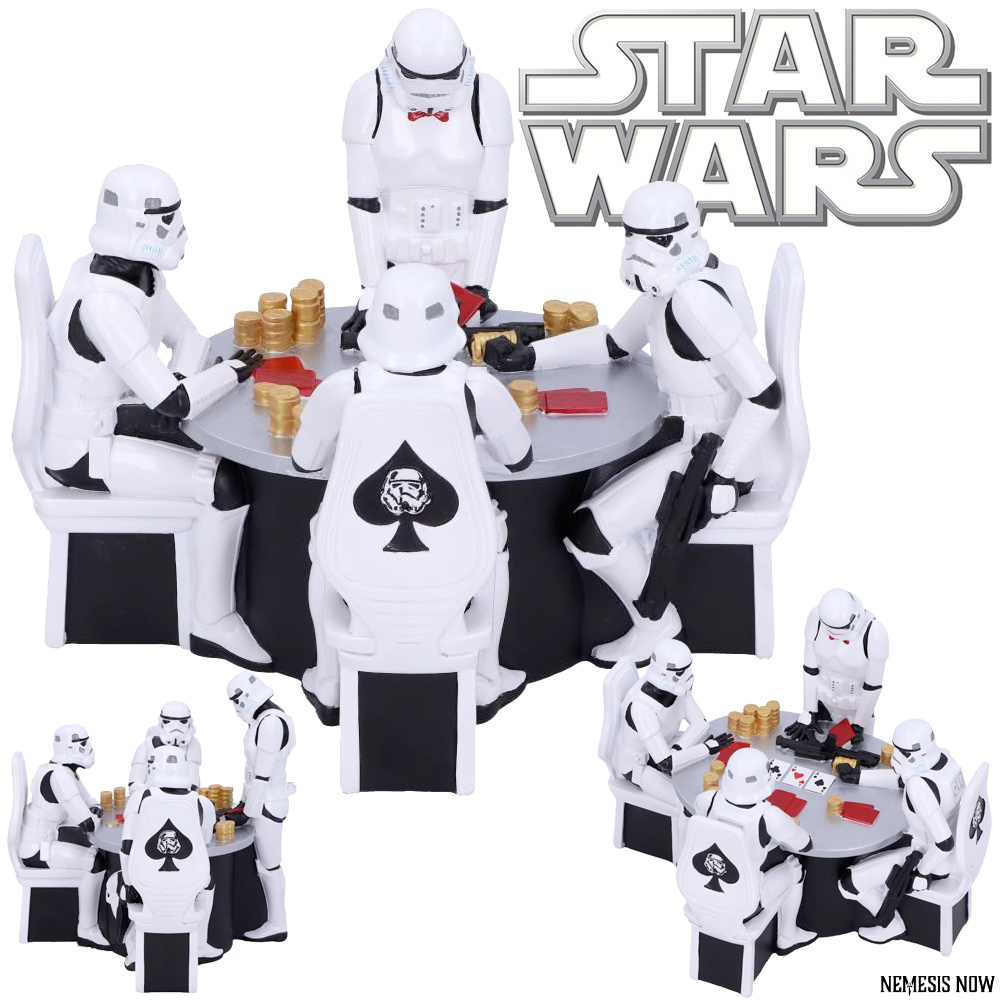 Stormtroopers Jogando Pôquer - Estátua Diorama Star Wars