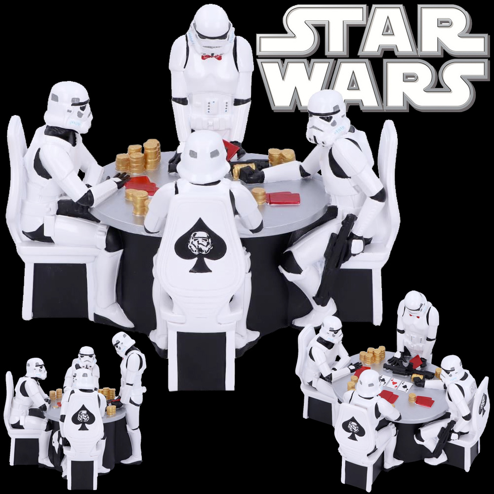 Stormtroopers Jogando Pôquer - Estátua Diorama Star Wars