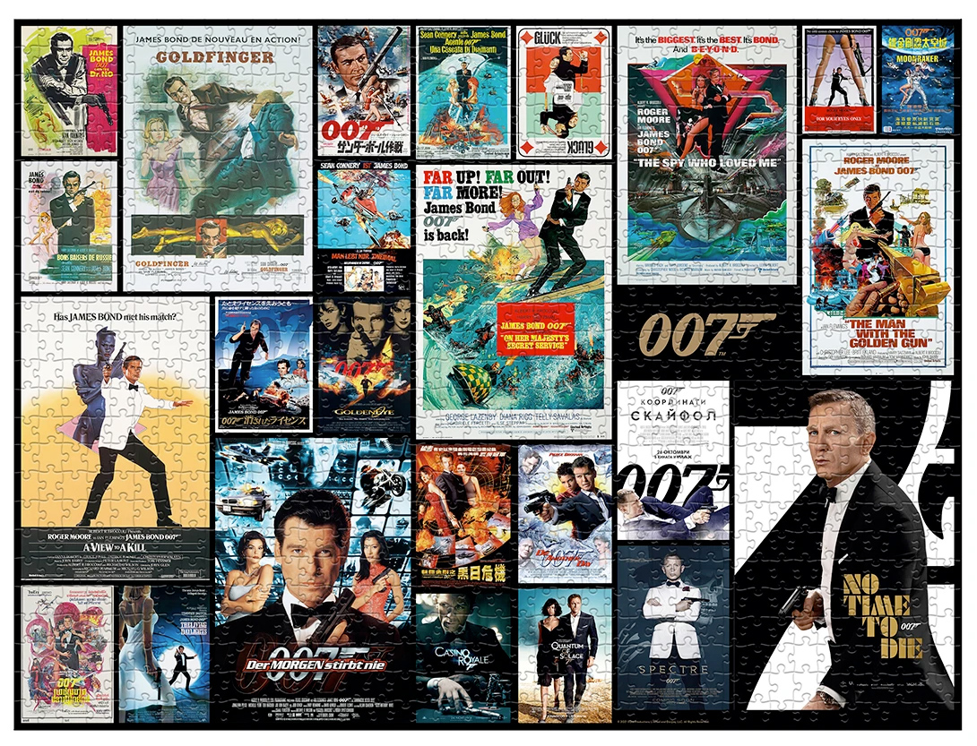 Quebra-Cabeças 007 James Bond 1000 Pice Jigsaw Puzzles Top Trumps
