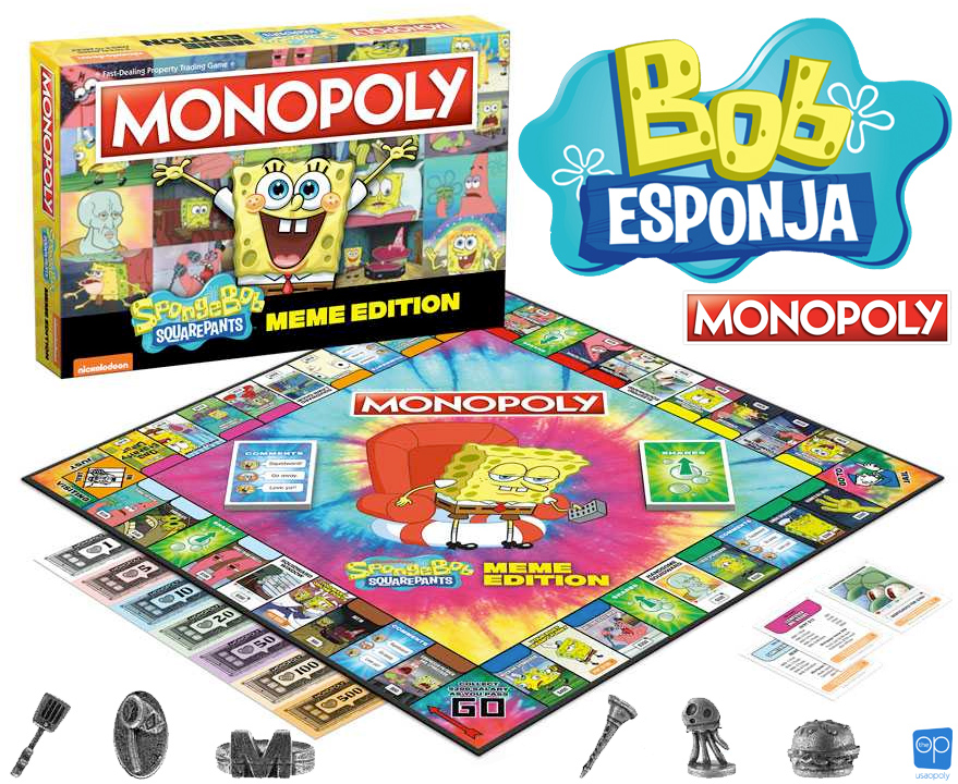 Jogo Monopoly Bob Esponja Calça Quadrada 
