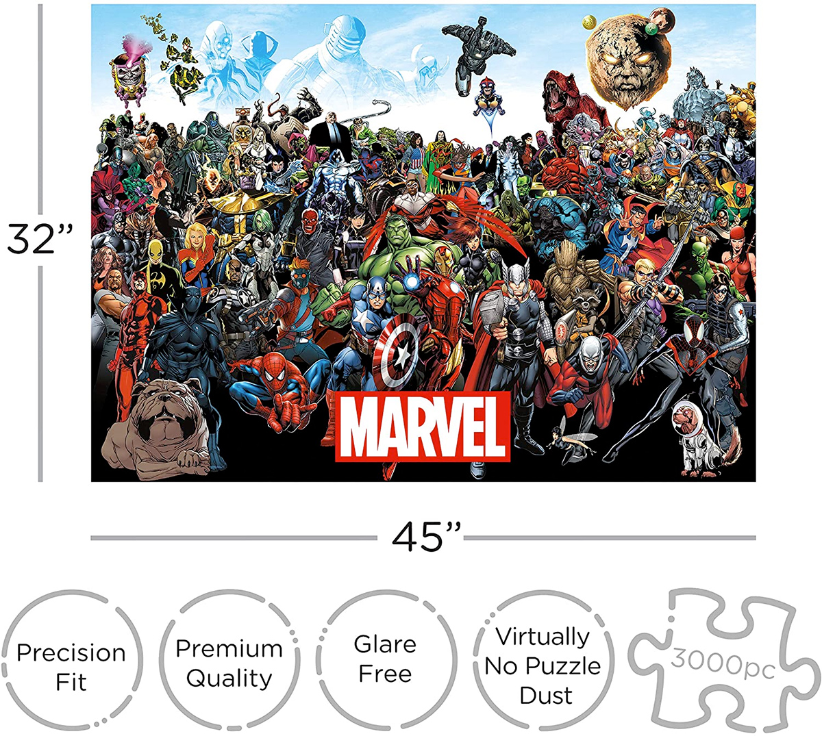 Quebra-Cabeça Marvel Comics Cast 3,000-Piece Puzzle