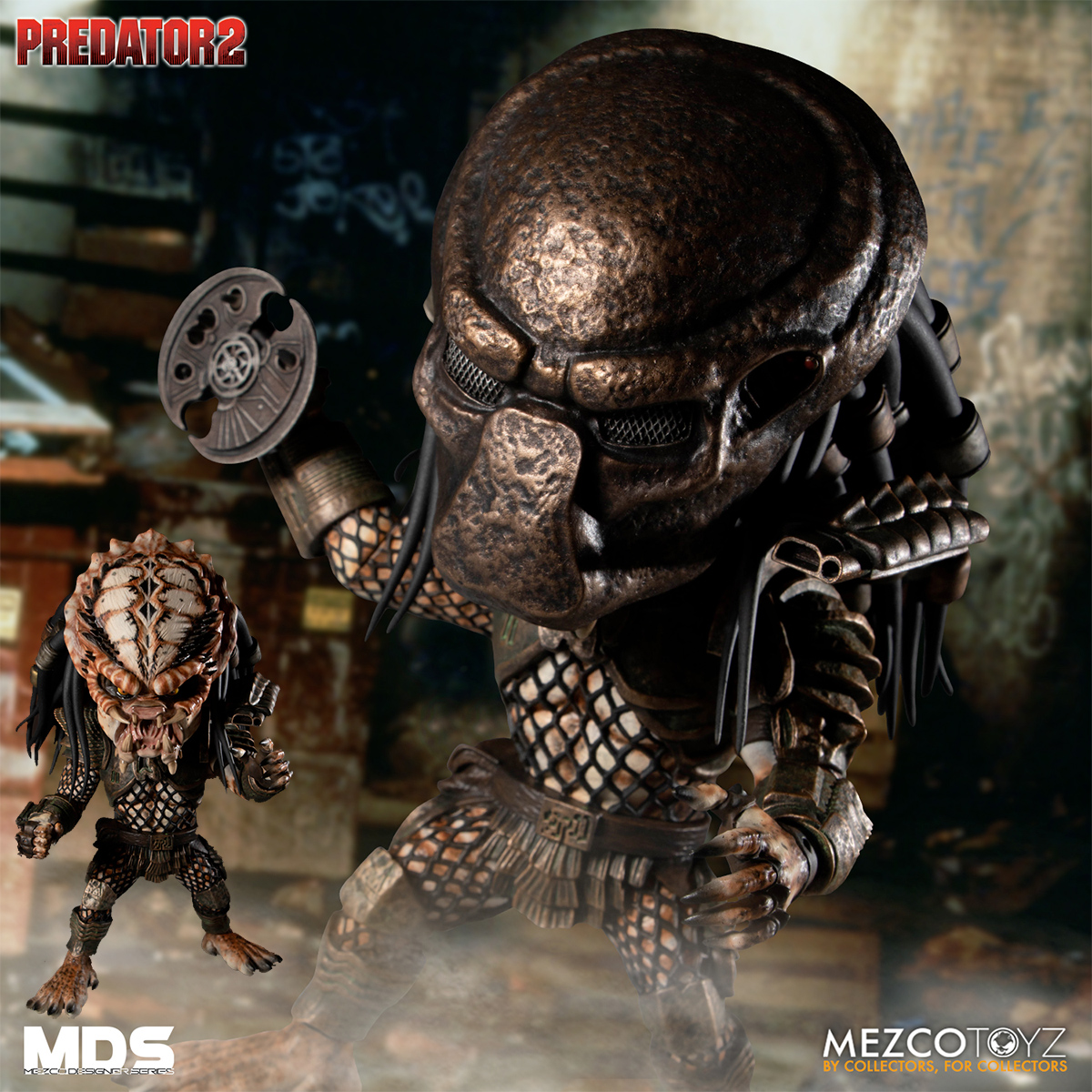 Boneco Predator 2-Deluxe City Hunter Mezco Designer Series