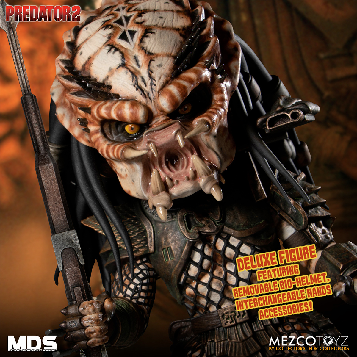 Boneco Predator 2-Deluxe City Hunter Mezco Designer Series